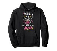 Cute Jesus Coffee Christian Faith Morning Prayer Believer Pullover Hoodie