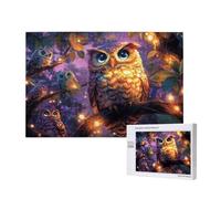 Cute Jigsaw Puzzles for Adults 1500, Owl Puzzles for Adults Wooden, Funny/Difficult/Impossible/Challenging Decompression Games, As a Birthday and Holiday Decor Gifts for Women and Men M-752