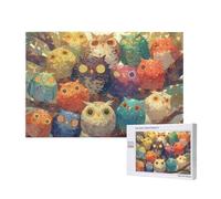 Cute Jigsaw Puzzles for Adults 5000, Owl Puzzles for Adults Wooden, Funny/Difficult/Impossible/Challenging Decompression Games, As a Birthday and Holiday Decor Gifts for Women and Men M-245
