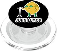 Cute John Lemon Funny Pun Music Fruit Slogan Joke PopSockets PopGrip for MagSafe