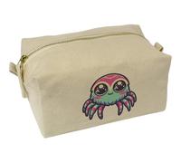 'Cute Jumping Spider' Canvas Wash Bag/Makeup Case (CS00041457)