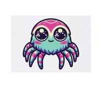 'Cute Jumping Spider' Temporary Tattoo - Water Resistant, Skin-Safe, Non-Toxic Transfer (TO00079807)