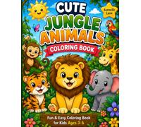 Cute Jungle Animals Coloring Book