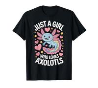 Cute Just A Girl Who Loves Axolotls Animal Enthusiast Lovers T-Shirt