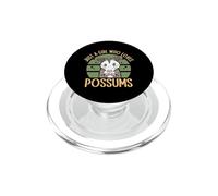 Cute Just A Girl Who Loves Possums PopSockets PopGrip for MagSafe