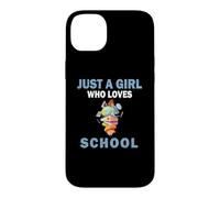 Cute Just A Girl Who Loves study school Women and Girls Case for iPhone 14 Plus