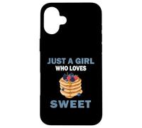Cute Just A Girl Who Loves Sweet Candy Women and Girls Case for iPhone 16 Plus