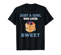 Cute Just A Girl Who Loves Sweet Candy Women and Girls T-Shirt