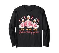 Cute Just A Strong Goose Family Fighter Survivor Supporter Long Sleeve T-Shirt