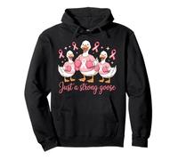 Cute Just A Strong Goose Family Fighter Survivor Supporter Pullover Hoodie