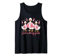 Cute Just A Strong Goose Family Fighter Survivor Supporter Tank Top