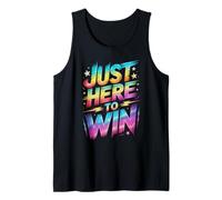 Cute JUST HERE to Win Games Begin Teacher Race On P.E Fast Tank Top