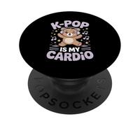 Cute K-Pop Is My Cardio Kawaii Bear Lover K-Pop Enthusiast PopSockets Adhesive PopGrip
