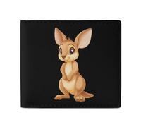 Cute Kanga Roo Bifold Wallet Front Pocket with Money and Credit Card Holder for Men Women