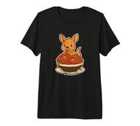 Cute Kangaroo Spaghetti Pasta Lover Premium T-Shirt