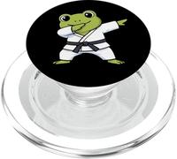 Cute Karate Frog Chibi Dabbing Martial Arts Design PopSockets PopGrip for MagSafe