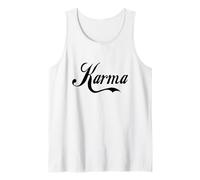 Cute Karma - Bold Black Text Designed Tank Top