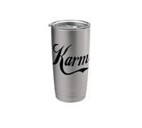 Cute Karma - Bold White Text Designed Stainless Steel Insulated Tumbler