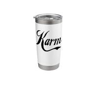 Cute Karma - Bold White Text Designed Stainless Steel Insulated Tumbler