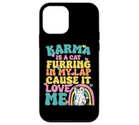 Cute Karma Is A Cat Furring In My Lap Cause It Love Me Case for iPhone 12 mini
