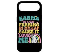 Cute Karma Is A Cat Furring In My Lap Cause It Love Me Case for iPhone Air