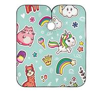Cute Kawai Cat Alpaca Uni-Corn Hairdressing Apron Waterproof Barber Cape Adjustable Beard Bib For Home Salon Barbershop 140X168Cm