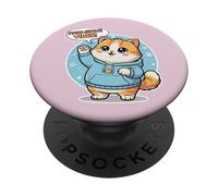 Cute Kawai Cat Paw-sitive Vibes Adorable Feline Friends PopSockets Adhesive PopGrip