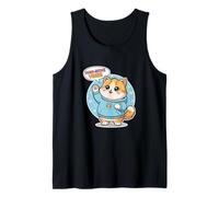 Cute Kawai Cat Paw-sitive Vibes Adorable Feline Friends Tank Top