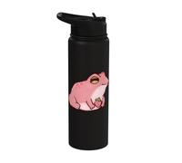 Cute Kawaii 90s Y2K Strawberry Frog Stainless Steel Insulated Water Bottle
