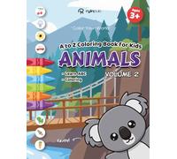 Cute Kawaii Animals Coloring Book for Kids Volume 2: Learn the Alphabet with Cute Animal Names | Big, Easy Letter Learning Pages for Kids Ages 3+ | 50+ Pages, 8.5 x 11 Inches