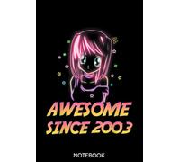 Cute Kawaii Anime 18th Birthday Gifts Girl 18 Years Old Notebook: Lined 6x9 120 Pages Notebook ,Cute Anime Girl Diary or Notepad for Sketching and Writing ,Gift for All Anime Lovers