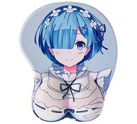 Cute Kawaii Anime 3D Mouse Pad Office Computer Funny Ergonomic Mouse Pad with Wrist Rest Blue