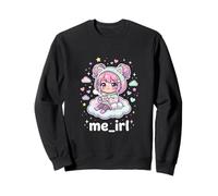 Cute Kawaii Anime Girl Cat Pastel Colors Cozy Sweatshirt