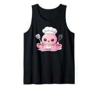Cute Kawaii Anime Octopus Chef Hat Cooking Baking Pink Fun Tank Top