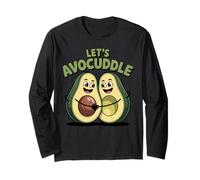 Cute Kawaii Avocado Couple Hugging Pun Long Sleeve T-Shirt