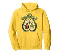 Cute Kawaii Avocado Couple Hugging Pun Pullover Hoodie