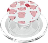 Cute Kawaii Axolotl Anime Japanese Aesthetic Pattern PopSockets PopGrip for MagSafe