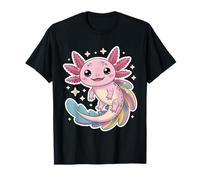 Cute Kawaii Axolotl Pastel Rainbow Aesthetic Design T-Shirt