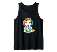 Cute Kawaii Boba Bubble Tea Unicorn Tank Top