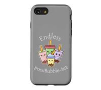 Cute Kawaii Boba Cups of Endless Bubble Tea Flavors Case for iPhone SE (2020) / 7/8