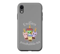 Cute Kawaii Boba Cups of Endless Bubble Tea Flavors Case for iPhone XR
