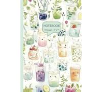 Cute Kawaii Boba Notebook, Bubble Tea Notebook, Composition Notebook, College Ruled, 6"x9" size, 110 pages: Ideal for kids, teens, and adults who love boba and cute stationery!