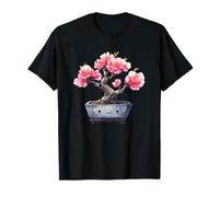 Cute Kawaii Bonsai Tree Pink Cherry Blossoms T-Shirt