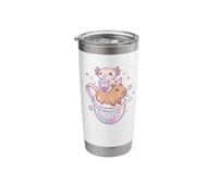 Cute Kawaii Bubble Tea Axolotl Capybara Stainless Steel Insulated Tumbler