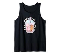 Cute Kawaii Bubble Tea Axolotl Capybara Tank Top