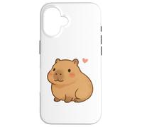 Cute Kawaii Capybara Adorable Animal, Lover Chibi Pet Case for iPhone 16