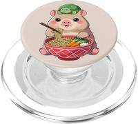 Cute Kawaii Capybara Eating Noodles with Turtle on Head PopSockets PopGrip for MagSafe