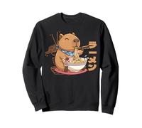 Cute Kawaii Capybara Eating Ramen Kids Boys Girls Men Women Sweatshirt