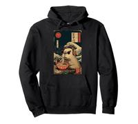 Cute Kawaii Capybara Funny Ramen Retro Japanese Capybara Pullover Hoodie