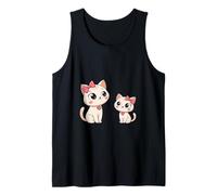 Cute Kawaii Cartoon Cats Design for Kids & Adults Tank Top